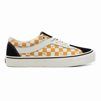 Férfi Vans Checkerboard Bold NI Tornacipő VA8015973 Fekete/Mangó